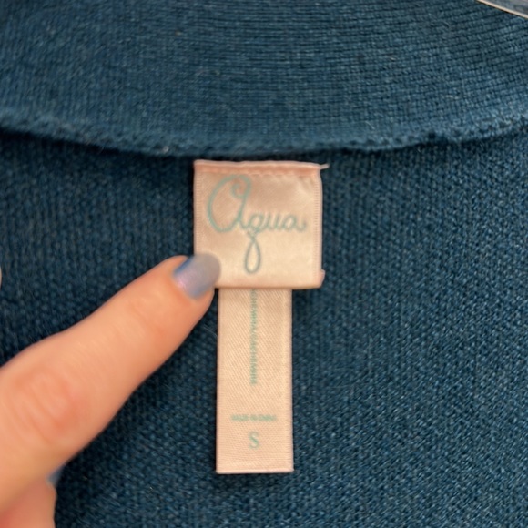 Aqua Cashmere Sweater - Picture 2 of 4